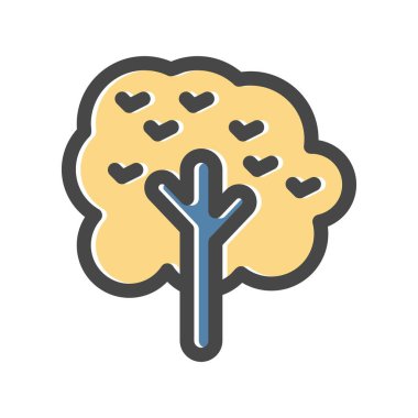 Avlu simgesinin vektör illüstrasyonu