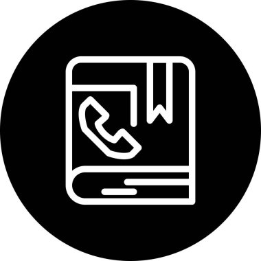 vektör iletişim kitabı simgesi   