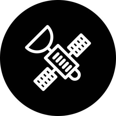 Uydu simgesinin vektör illüstrasyonu 