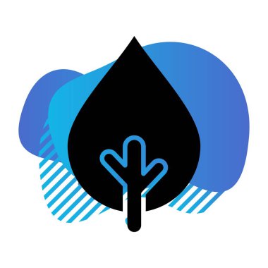 vektör ağacı düz biçim simgesi