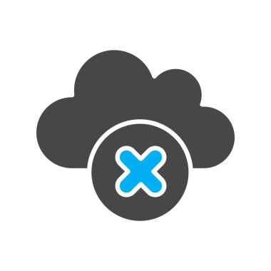 Vektör çapraz düz biçim simgesi