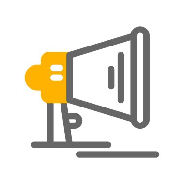 vektör hoparlörü düz biçim simgesi