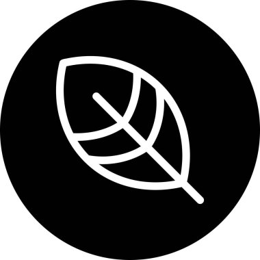 Yaprak simgesinin vektör illüstrasyonu