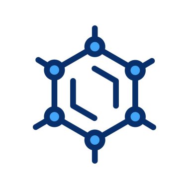 Atom simgesinin vektör illüstrasyonu 