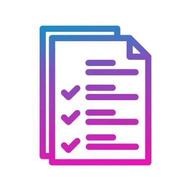 Vektör Belgesi düz biçim simgesi