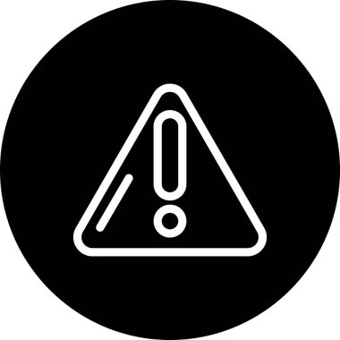 Uyarı simgesinin vektör illüstrasyonu 