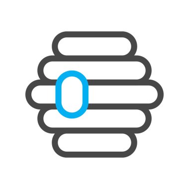 bal peteği simgesinin vektör illüstrasyonu