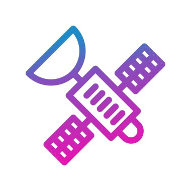 Uydu simgesinin vektör illüstrasyonu 