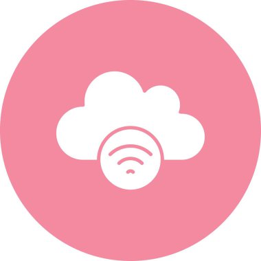 Vektör wifi düz biçim simgesi