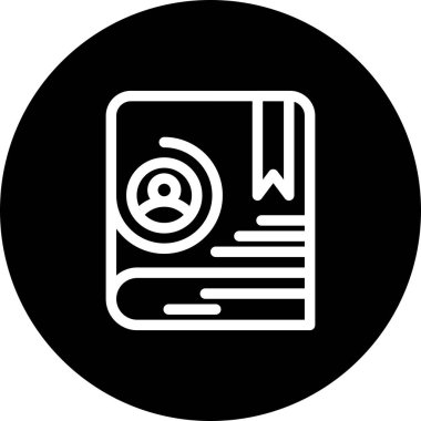  vektör iletişim kitabı simgesi   