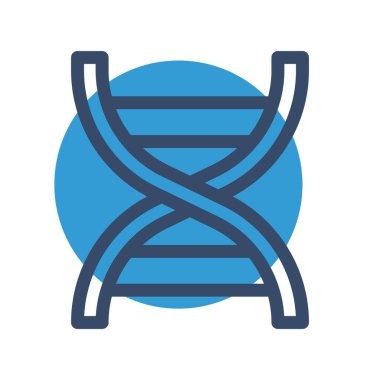 DNA simgesinin vektör illüstrasyonu 