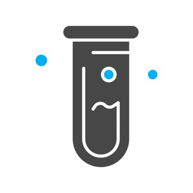 Vektör test tüpü simgesi 