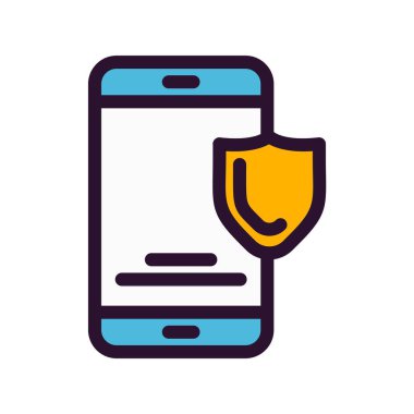 vektör smartphone düz biçim simgesi