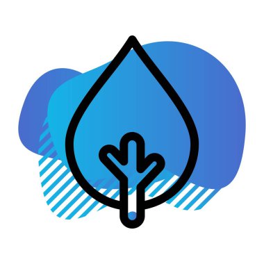 vektör ağacı düz biçim simgesi