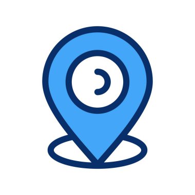 GPS simgesinin vektör illüstrasyonu 