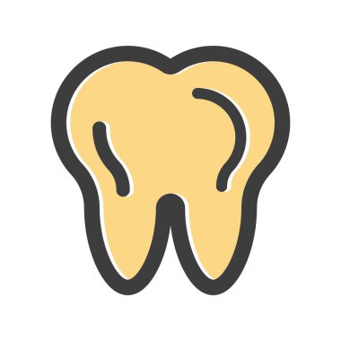 Diş simgesinin vektör illüstrasyonu