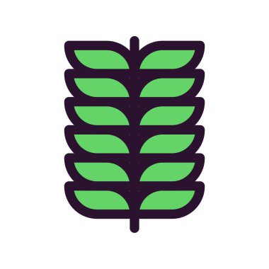 Çiçek simgesinin vektör illüstrasyonu