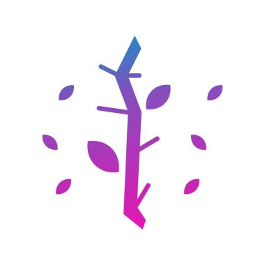 vektör ağacı düz biçim simgesi