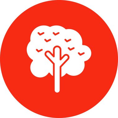 vektör ağacı düz biçim simgesi