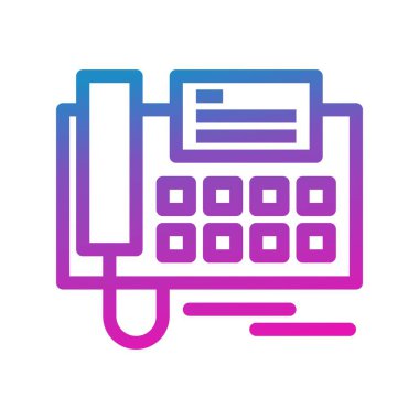 vektör telefon düz biçim simgesi