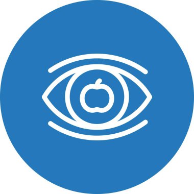 Göz simgesinin vektör illüstrasyonu 