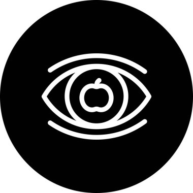Göz simgesinin vektör illüstrasyonu 