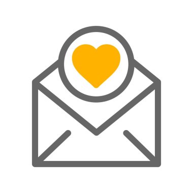  Kalp simgesinin vektör illüstrasyonu