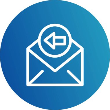  Sol simgenin vektör illüstrasyonu