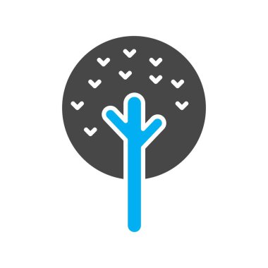 vektör ağacı düz biçim simgesi