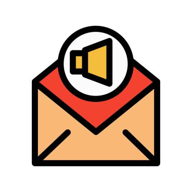 Hoparlör simgesinin vektör illüstrasyonu