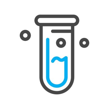 Vektör test tüpü simgesi 