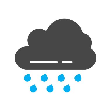 Bulut simgesinin vektör illüstrasyonu 