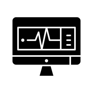 Lcd simgesinin vektör illüstrasyonu  