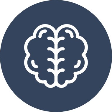 Beyin simgesinin vektör illüstrasyonu