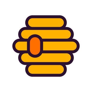 bal peteği simgesinin vektör illüstrasyonu