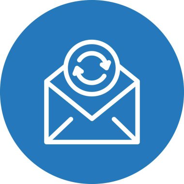 Vektör Refresh düz biçim simgesi