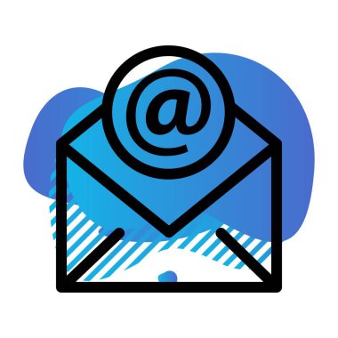 Harf simgesinin vektör illüstrasyonu