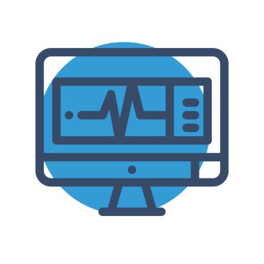 Lcd simgesinin vektör illüstrasyonu  