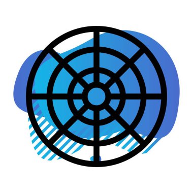 odak simgesinin vektör illüstrasyonu 