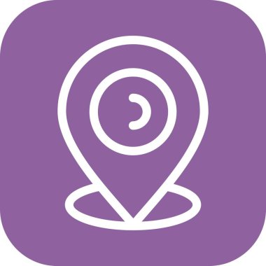 GPS simgesinin vektör illüstrasyonu 