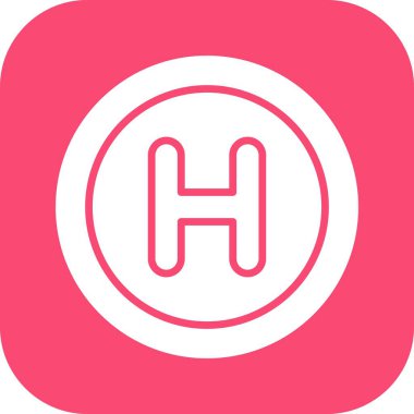 Hastane simgesinin vektör illüstrasyonu