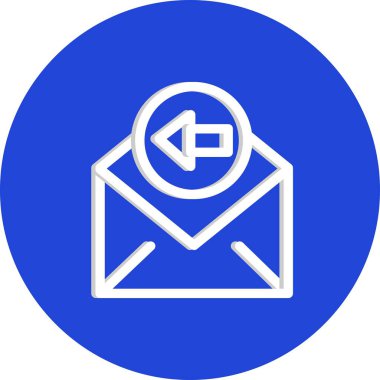  Sol simgenin vektör illüstrasyonu