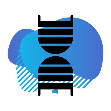DNA simgesinin vektör illüstrasyonu 