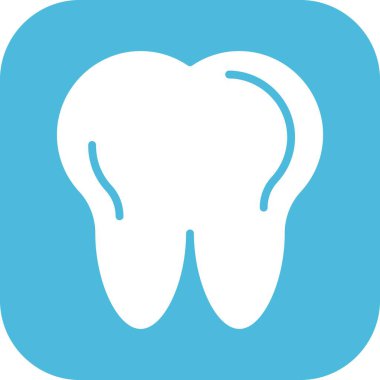 Diş simgesinin vektör illüstrasyonu