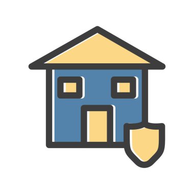 Ev simgesinin vektör illüstrasyonu 