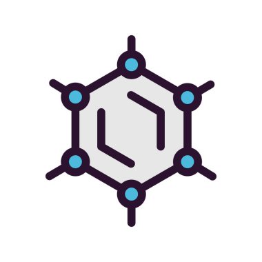 Atom simgesinin vektör illüstrasyonu 