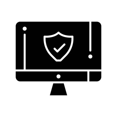 Lcd simgesinin vektör illüstrasyonu  