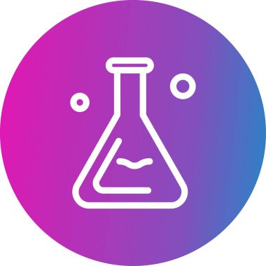 Vektör test tüpü simgesi 