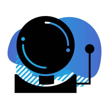  Çan simgesinin vektör illüstrasyonu   