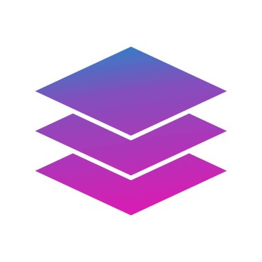 Katman simgesinin vektör illüstrasyonu 